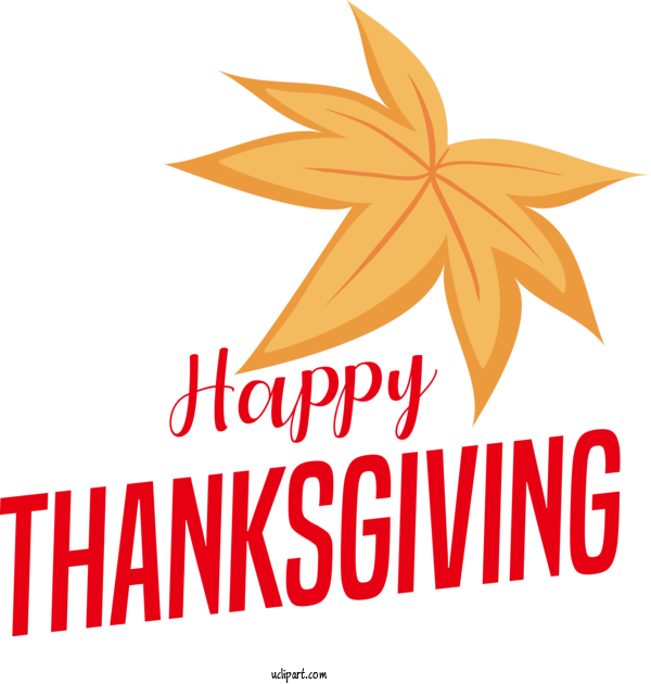 Free Holidays Logo Leaf Design For Thanksgiving Clipart Transparent Background