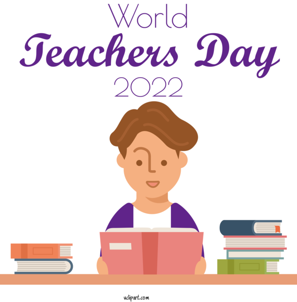Free Holidays Name Cartoon World Teacher's Day For Teachers Day Clipart Transparent Background