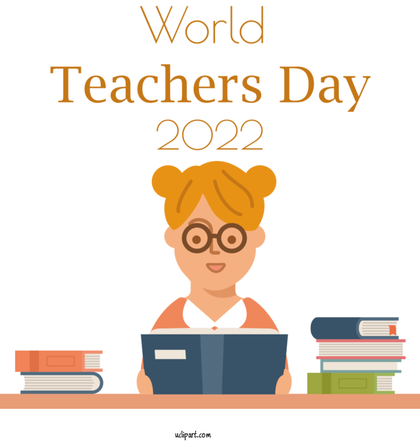 Free Holidays Teacher World Teacher's Day Cartoon For Teachers Day Clipart Transparent Background