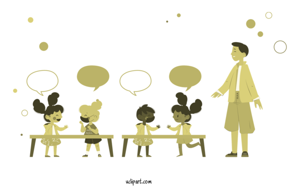 Free School Design Cartoon Yellow For Classroom Clipart Transparent Background