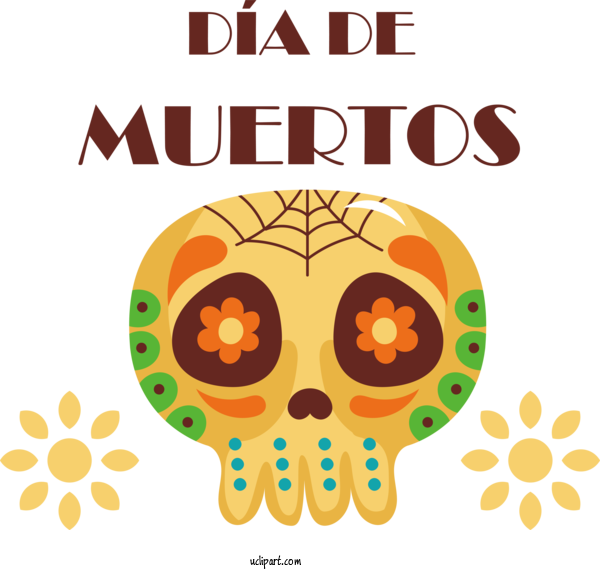 Free Holidays Wall Decal Decal Wall For Day Of The Dead Clipart Transparent Background