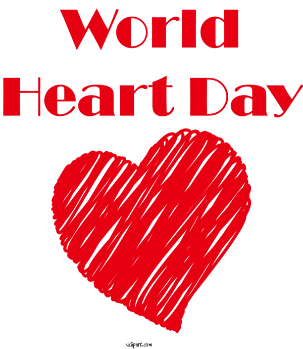 Free Holidays Design Heart Painting For World Heart Day Clipart Transparent Background