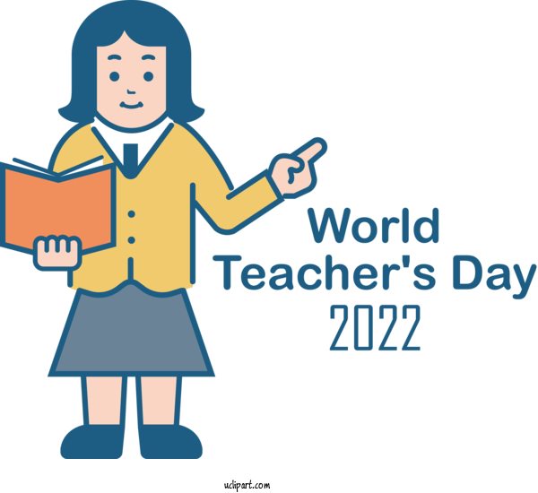 Free Holidays Cartoon Teacher Lecture For Teachers Day Clipart Transparent Background