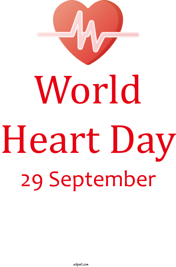 Free Holidays Logo 095 N Life For World Heart Day Clipart Transparent Background