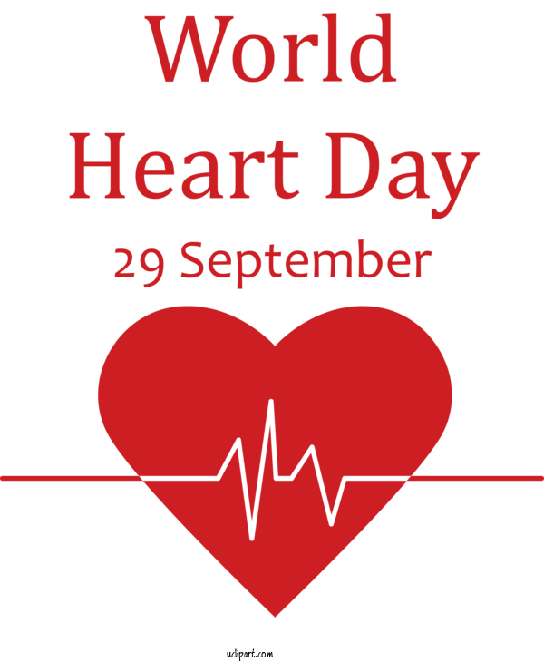 Free Holidays 095 N Pierce County Line For World Heart Day Clipart Transparent Background