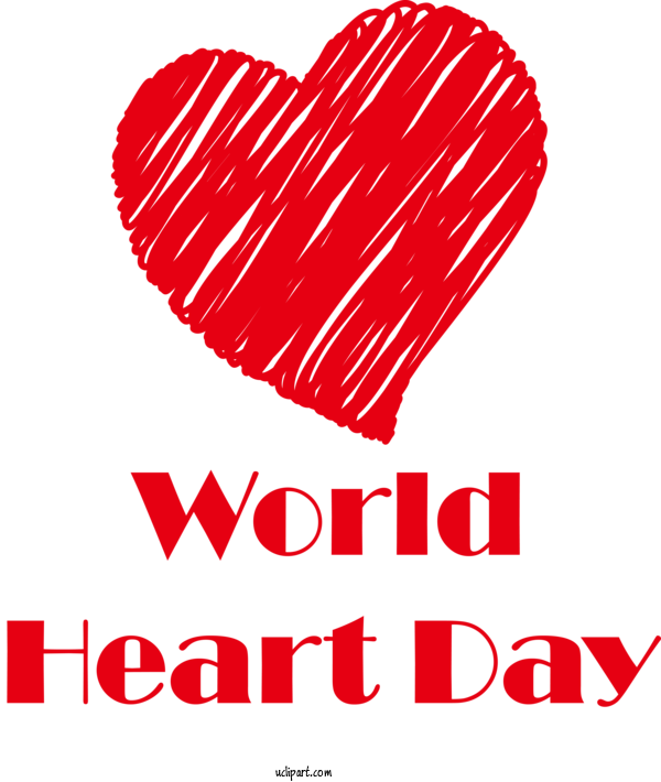 Free Holidays Logo Heart 095 N For World Heart Day Clipart Transparent Background