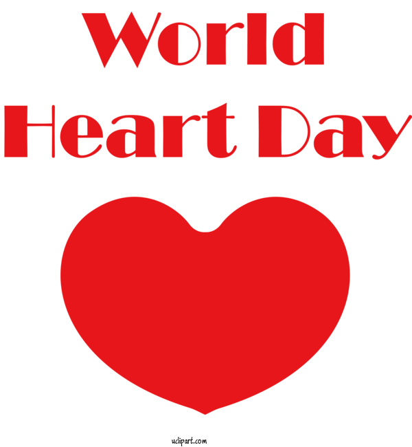 Free Holidays 095 N Heart Red For World Heart Day Clipart Transparent Background