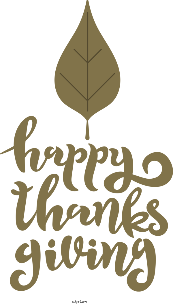 Free Holidays Leaf Logo Calligraphy For Thanksgiving Clipart Transparent Background