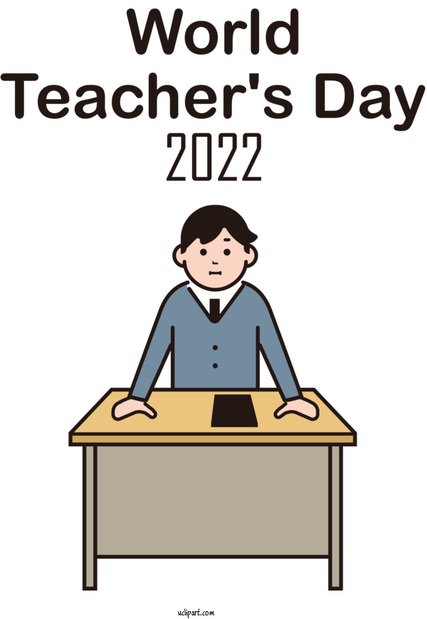 Free Holidays Cartoon Logo For Teachers Day Clipart Transparent Background
