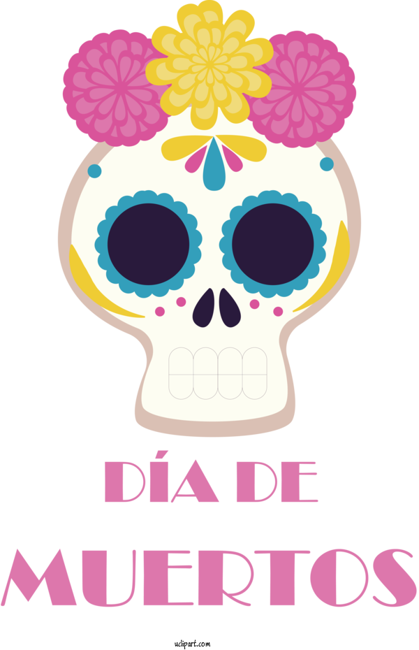Free Holidays Logo Drawing Design For Day Of The Dead Clipart Transparent Background