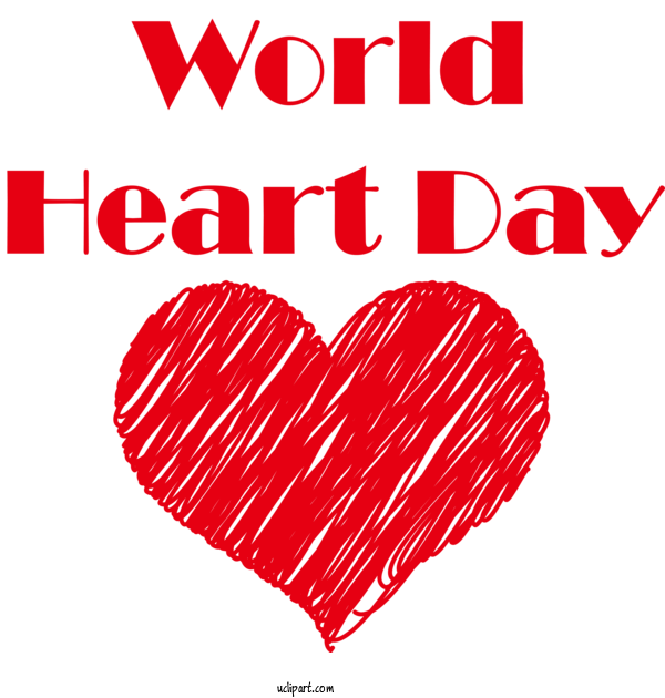 Free Holidays Drawing Design Icon For World Heart Day Clipart Transparent Background
