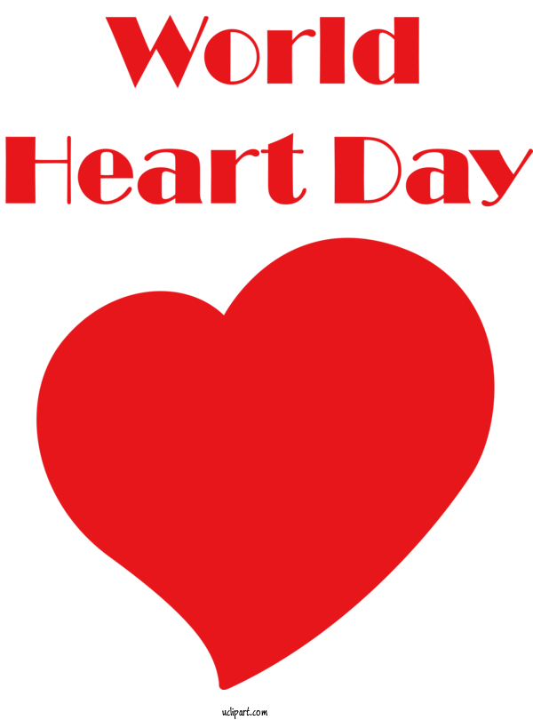 Free Holidays Heart 095 N Red For World Heart Day Clipart Transparent Background