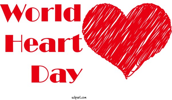 Free Holidays Heart  Valentine's Day For World Heart Day Clipart Transparent Background