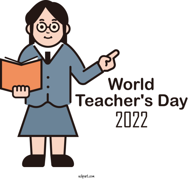 Free Holidays Cartoon Design Text For Teachers Day Clipart Transparent Background