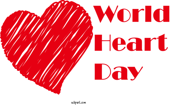 Free Holidays Heart 095 N Font For World Heart Day Clipart Transparent Background