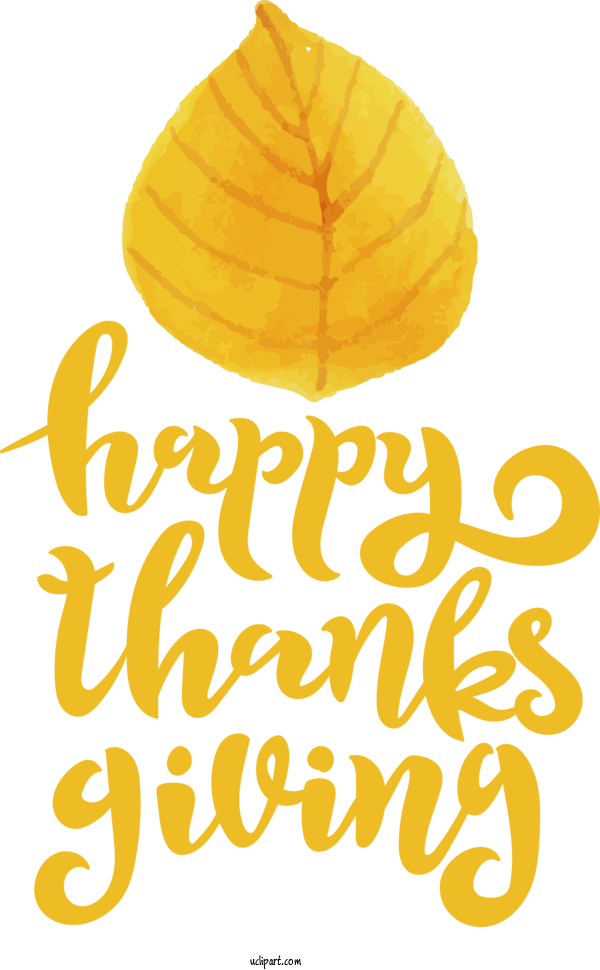Free Holidays Leaf Yellow Petal For Thanksgiving Clipart Transparent Background
