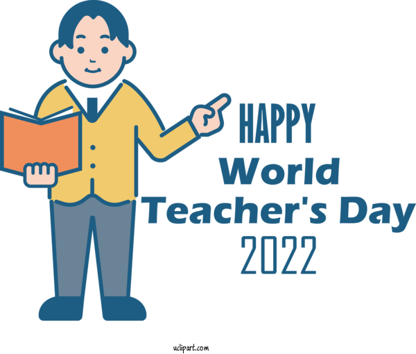 Free Holidays Logo Cartoon Organization For Teachers Day Clipart Transparent Background