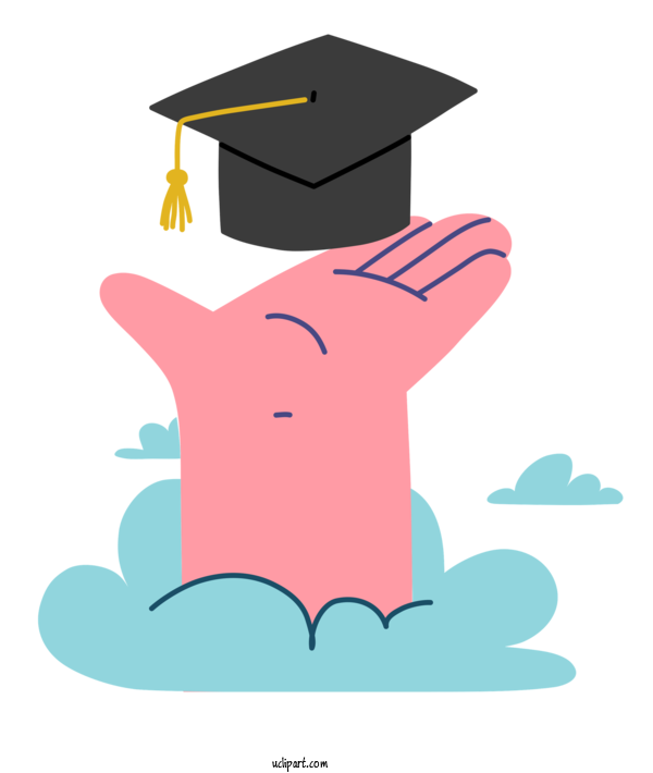 Free Occasions Cartoon Drawing Design For Graduation Clipart Transparent Background