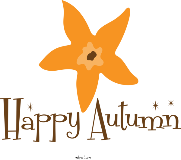 Free Nature Flower Cartoon Logo For Autumn Clipart Transparent Background