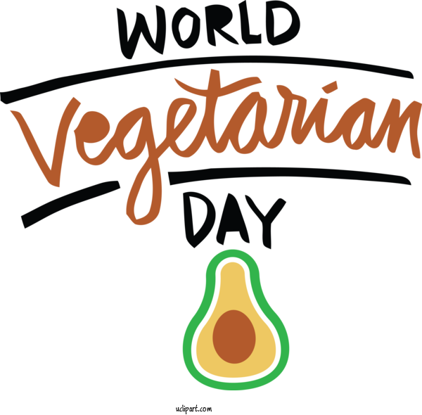 Free Holidays Logo Line Meter For World Vegetarian Day Clipart Transparent Background