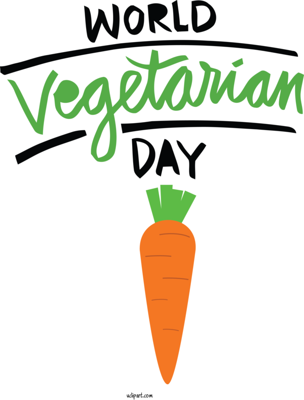 Free Holidays Logo Line Plant For World Vegetarian Day Clipart Transparent Background