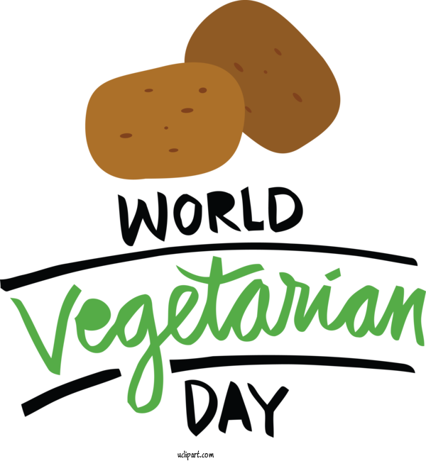 Free Holidays Logo Commodity Line For World Vegetarian Day Clipart Transparent Background