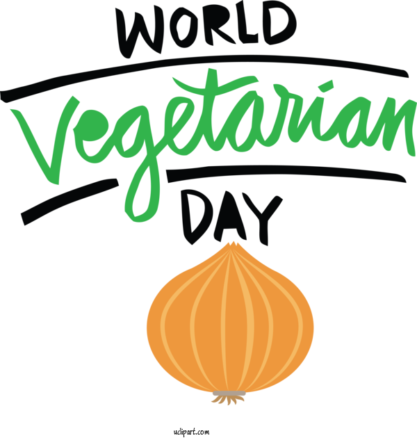 Free Holidays Logo Commodity Line For World Vegetarian Day Clipart Transparent Background