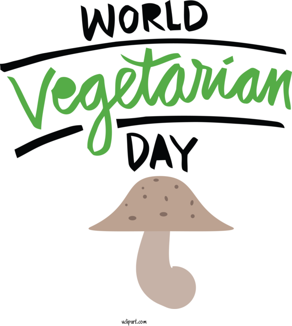 Free Holidays Logo Cartoon Line For World Vegetarian Day Clipart Transparent Background