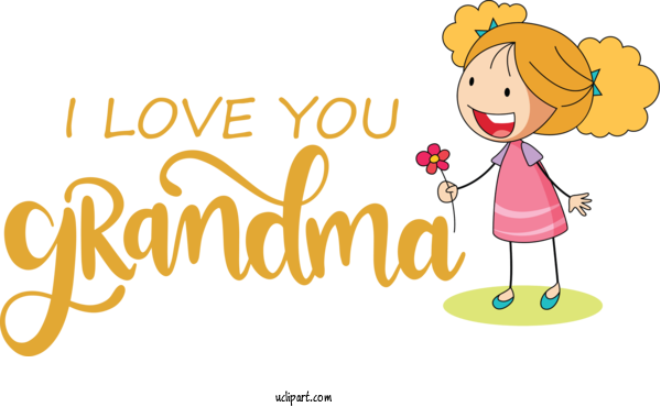 Free Holidays Cartoon Design Toddler M For Grandparents Day Clipart Transparent Background