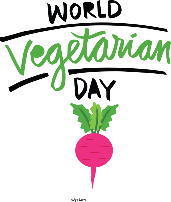 Free Holidays Logo Leaf Plant Stem For World Vegetarian Day Clipart Transparent Background