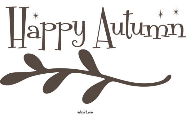Free Nature Logo Design Calligraphy For Autumn Clipart Transparent Background