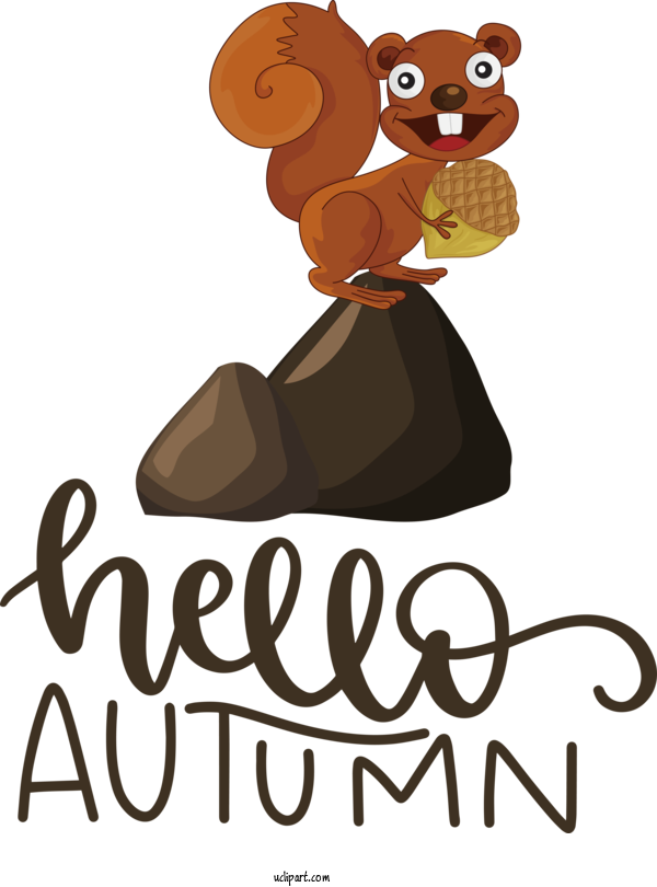 Free Nature Logo Cartoon Cat For Autumn Clipart Transparent Background