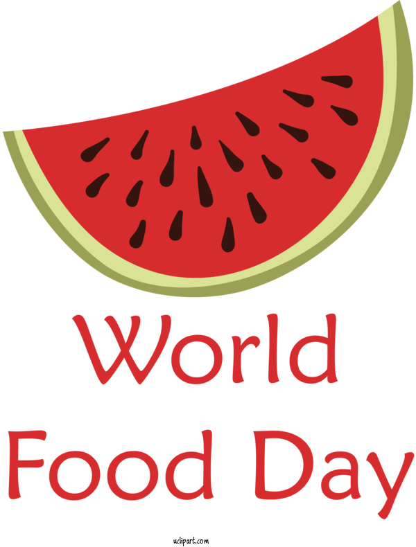 Free Holidays Watermelon Logo Design For World Food Day Clipart Transparent Background
