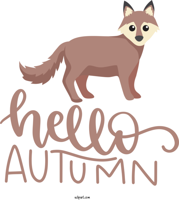 Free Nature Cat Red Fox Dog For Autumn Clipart Transparent Background