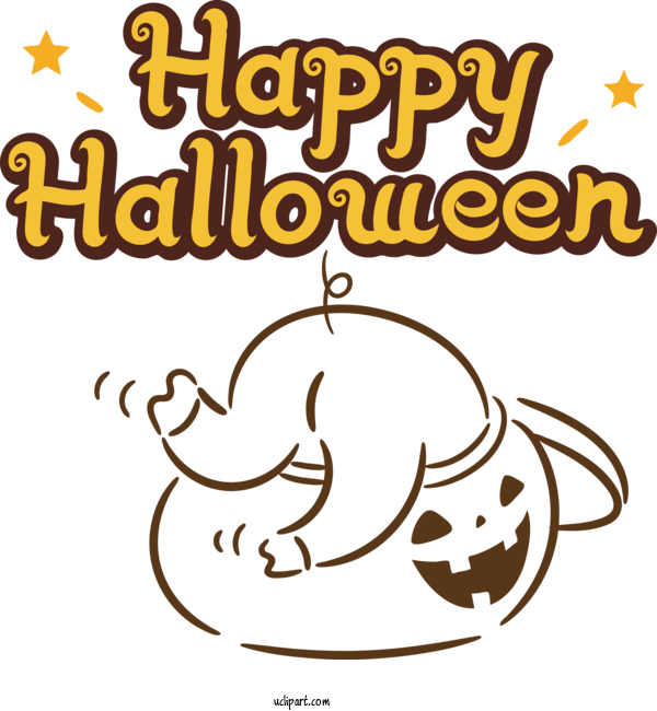 Free Holidays Cartoon Happiness Recreation For Halloween Clipart Transparent Background