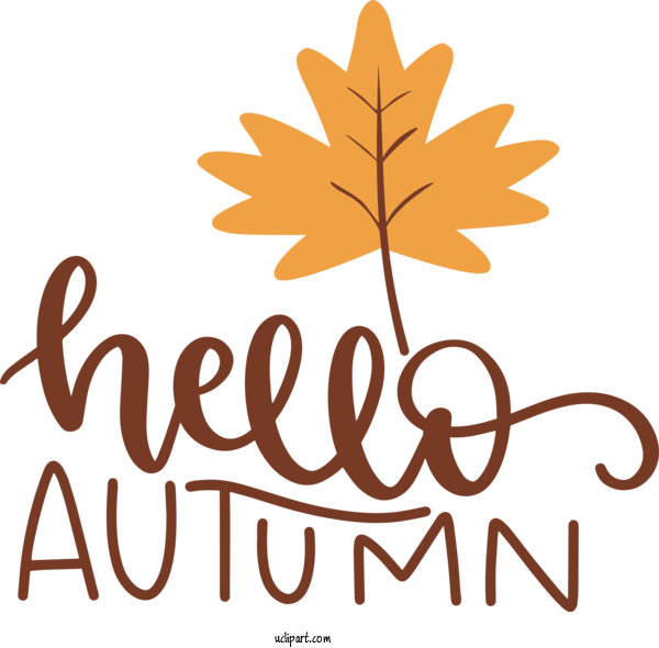 Free Nature Leaf Flower Logo For Autumn Clipart Transparent Background