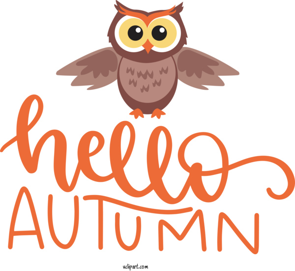 Free Nature Owls Birds Cartoon For Autumn Clipart Transparent Background
