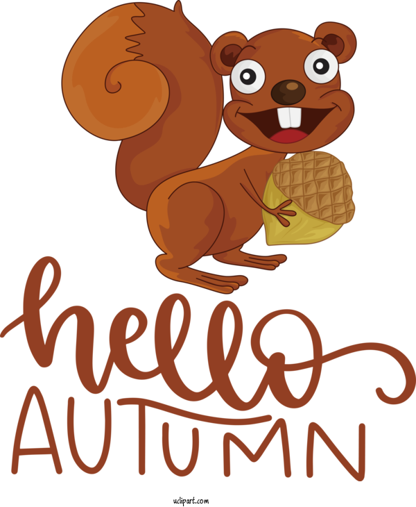 Free Nature Rodents Cartoon Meter For Autumn Clipart Transparent Background