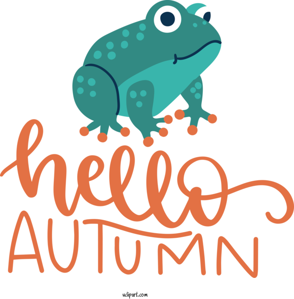 Free Nature Frogs Logo Cartoon For Autumn Clipart Transparent Background
