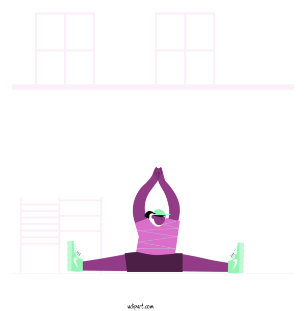 Free Sports Design Yoga Mat Logo For Yoga Clipart Transparent Background