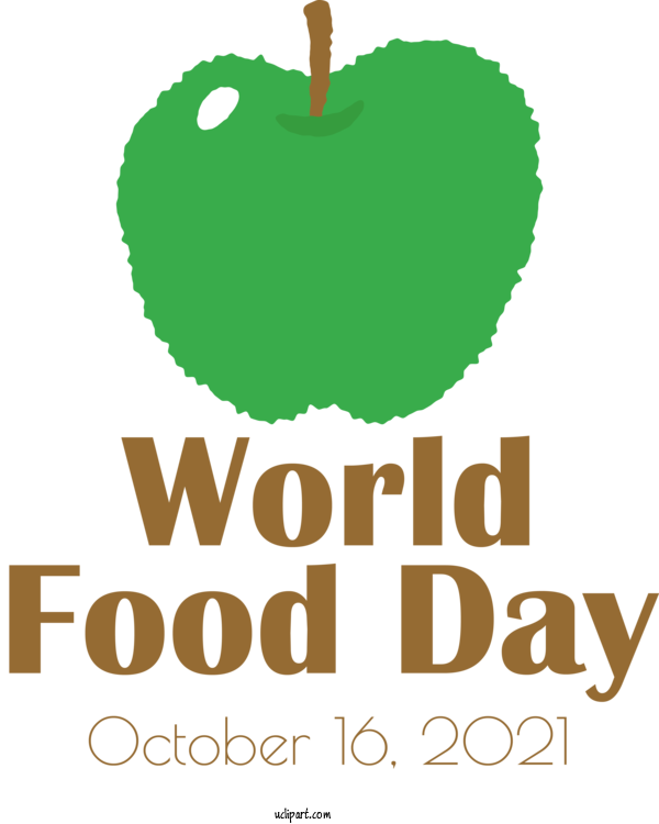 Free Holidays Logo Leaf Green For World Food Day Clipart Transparent Background