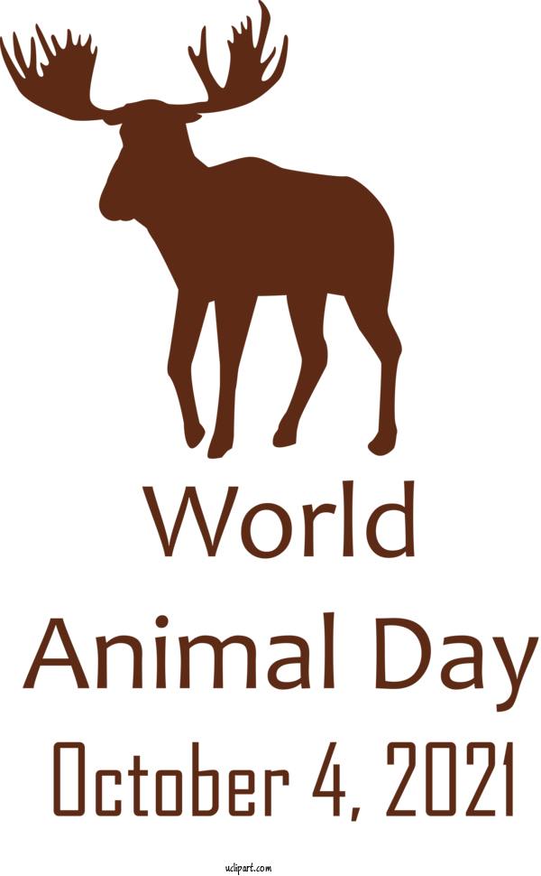 Free Holidays Deer Antler Tree For World Animal Day Clipart Transparent Background