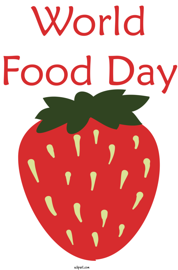 Free Holidays Strawberry Leaf Natural Food For World Food Day Clipart Transparent Background