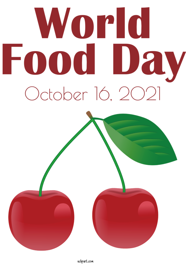 Free Holidays Natural Food Cherry Superfood For World Food Day Clipart Transparent Background