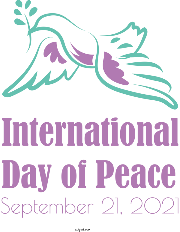 Free Holidays Design Logo Purple For World Peace Day Clipart Transparent Background