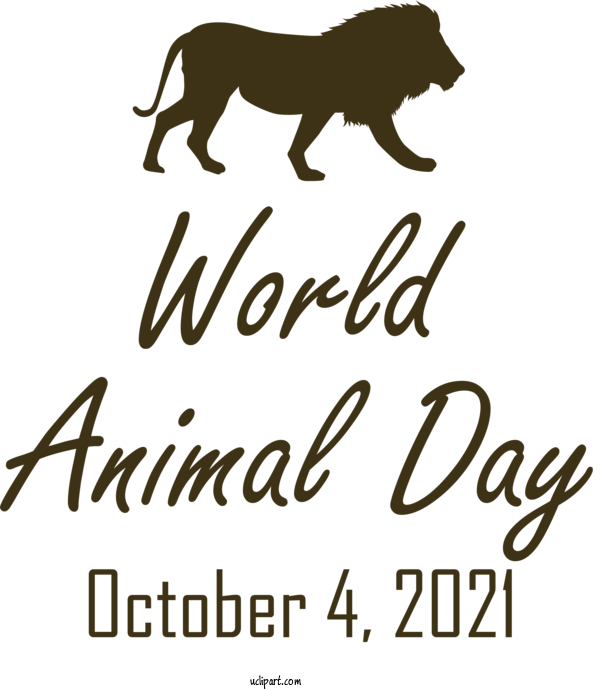 Free Holidays Dog Logo Name For World Animal Day Clipart Transparent Background