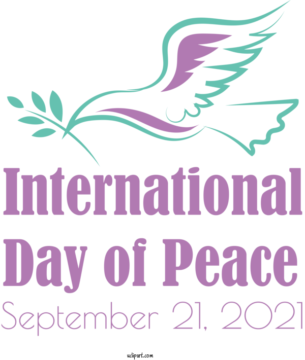 Free Holidays Logo Design Beak For World Peace Day Clipart Transparent Background