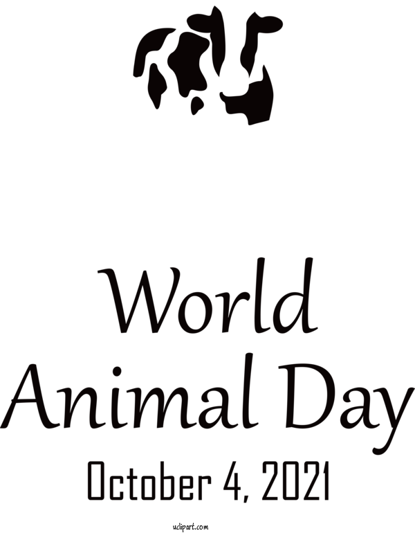 Free Holidays Logo Dog Behavior For World Animal Day Clipart Transparent Background