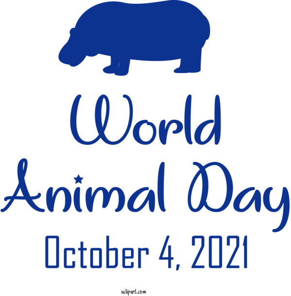 Free Holidays Logo Line Behavior For World Animal Day Clipart Transparent Background