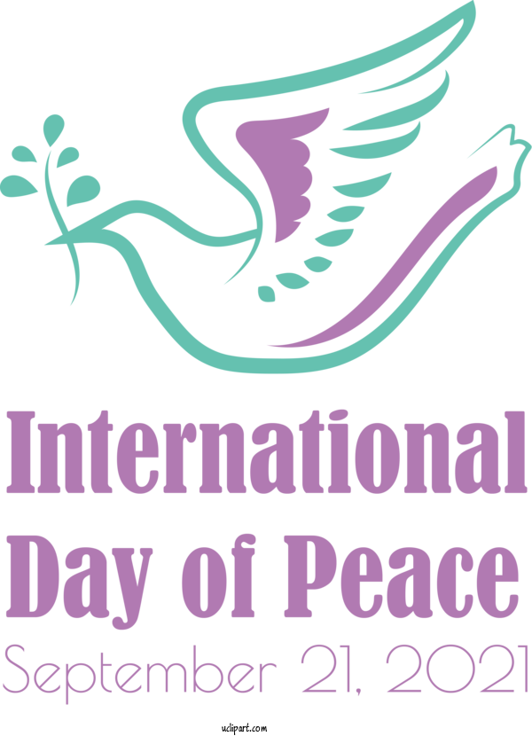 Free Holidays Logo Design Purple For World Peace Day Clipart Transparent Background
